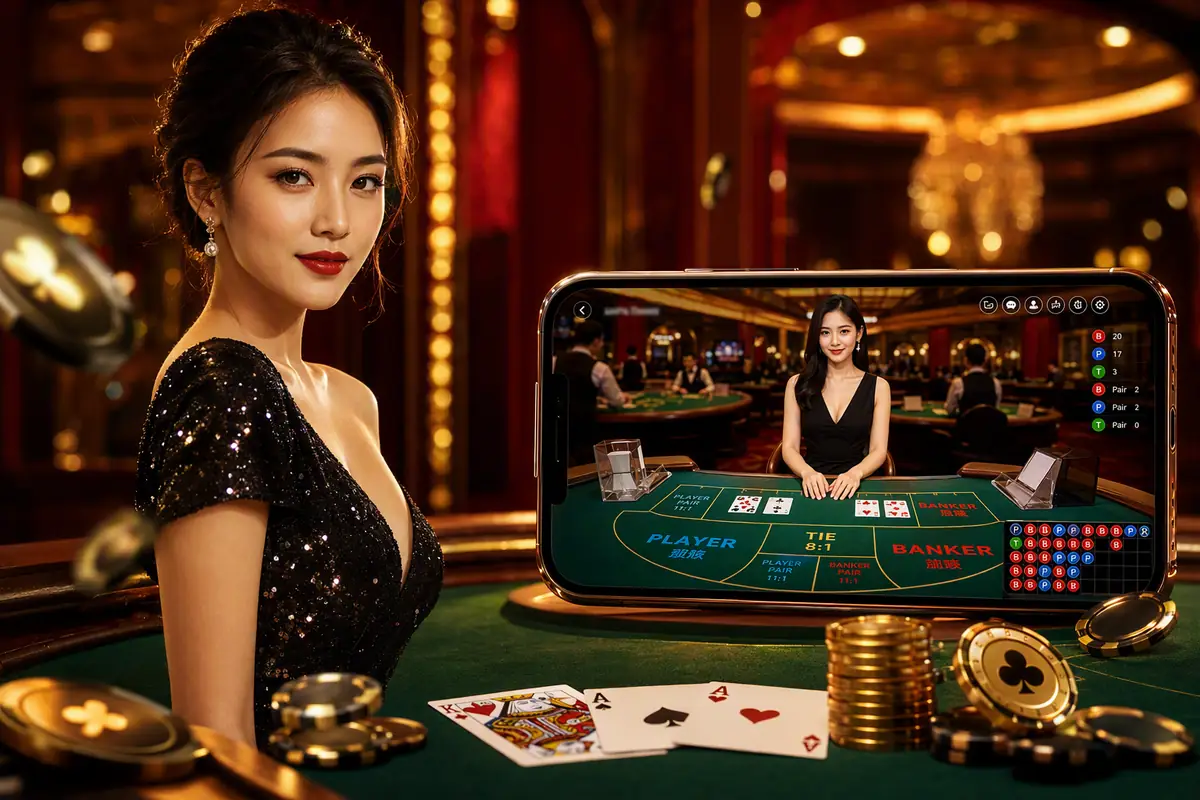 198rich Casino meja live dealer baccarat langsung